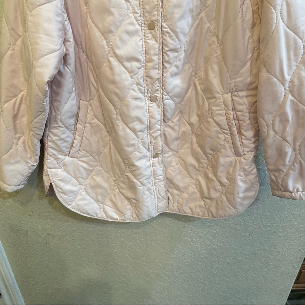 PrettyGarden Chic XL Baby Pink Puffer Quilted Winter Coat - Picture 4 of 7